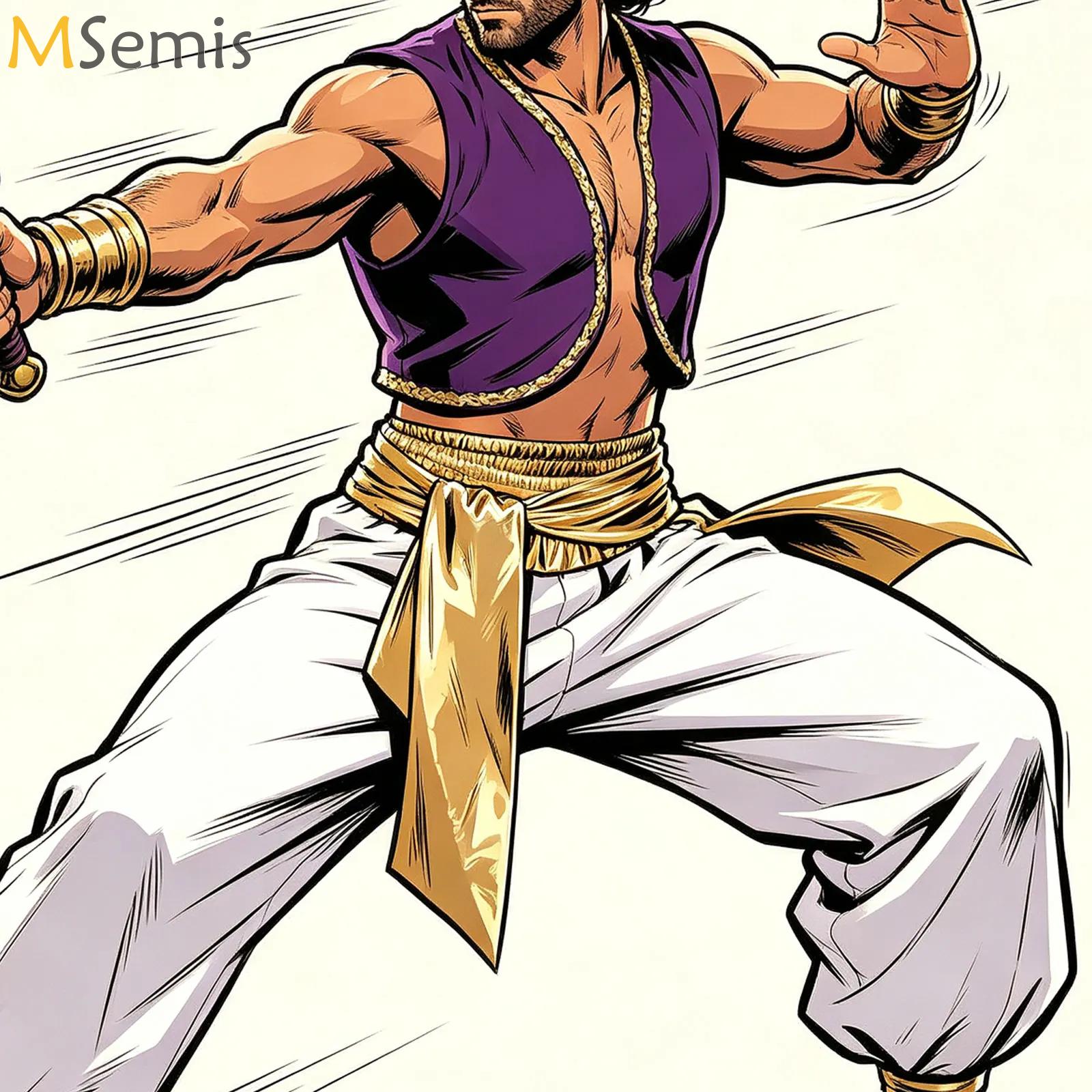 Men Formal Wear Set - Aladins Costume Men Arabian Prince Cosplay