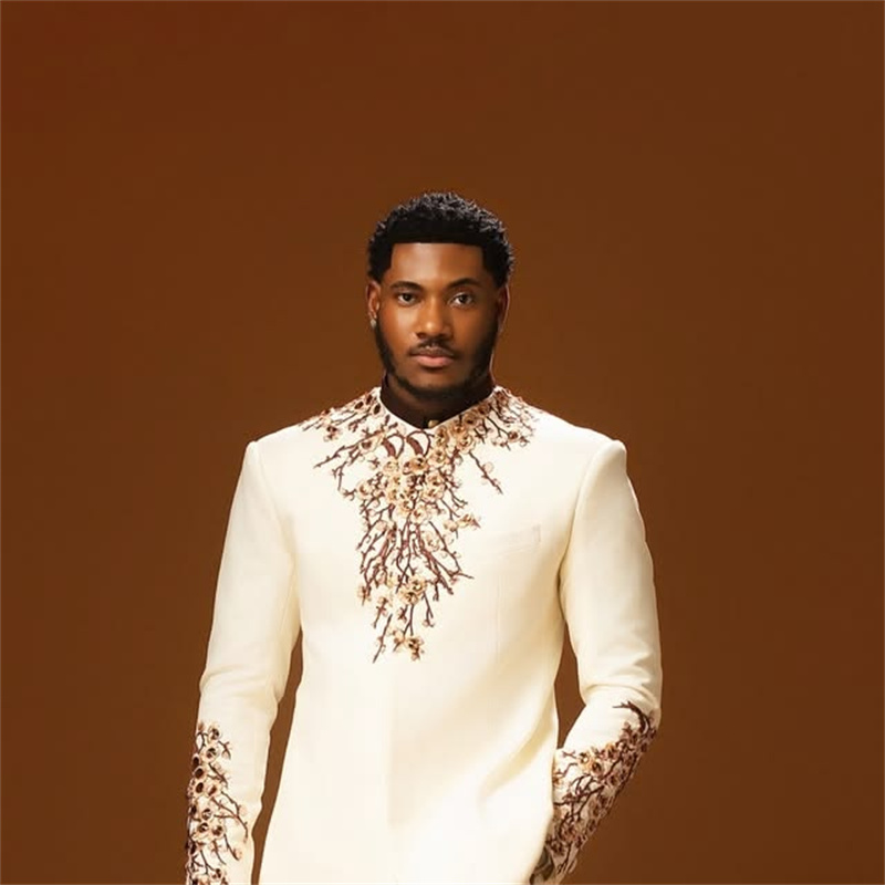 Arabic Formal Wear Men - Arab White Men Suit Set 2