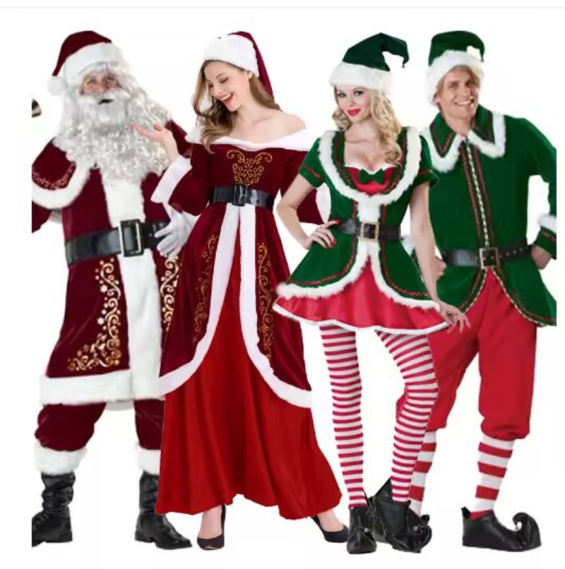 Men Formal Wear Set - Santa Claus Costume Women Men Christmas