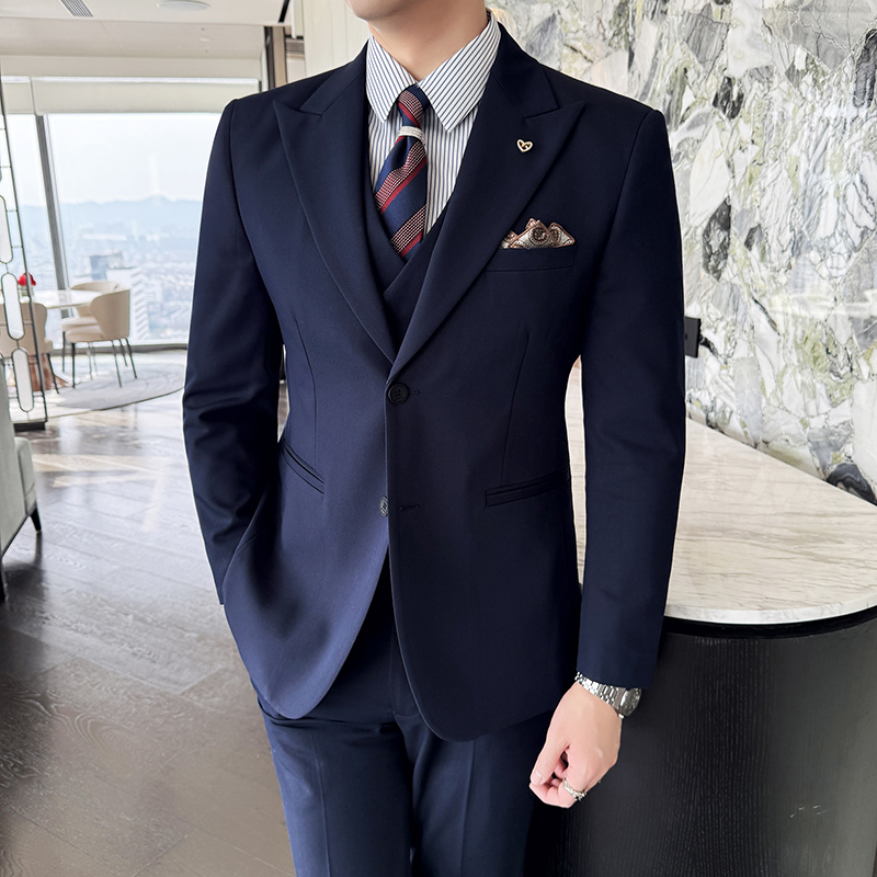 Men's suit three-piece busines - Men Formal Wear Top recension och pris