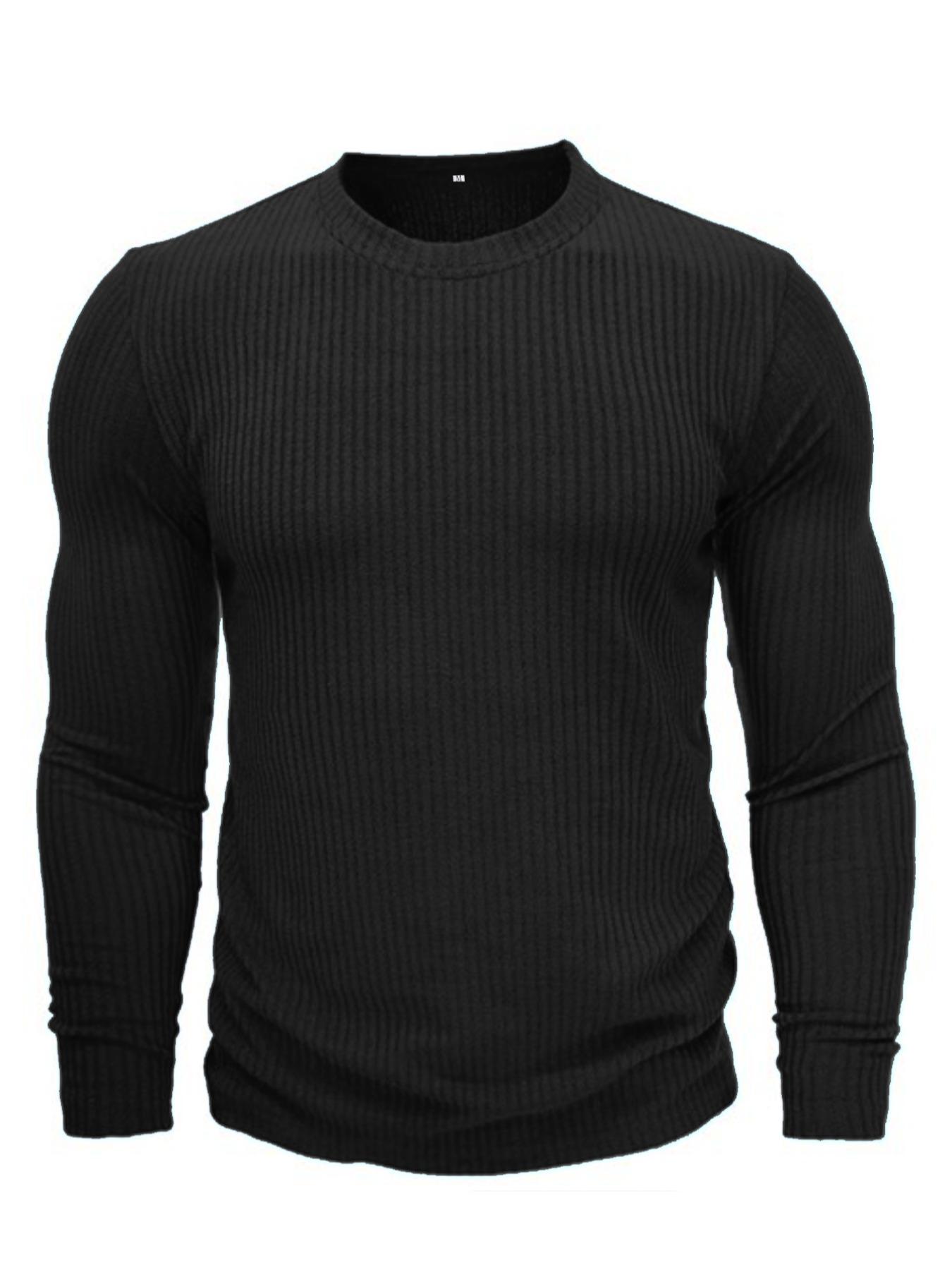 Men's Round Neck Long Sleeve K - Men Formal Wear Top recension och pris