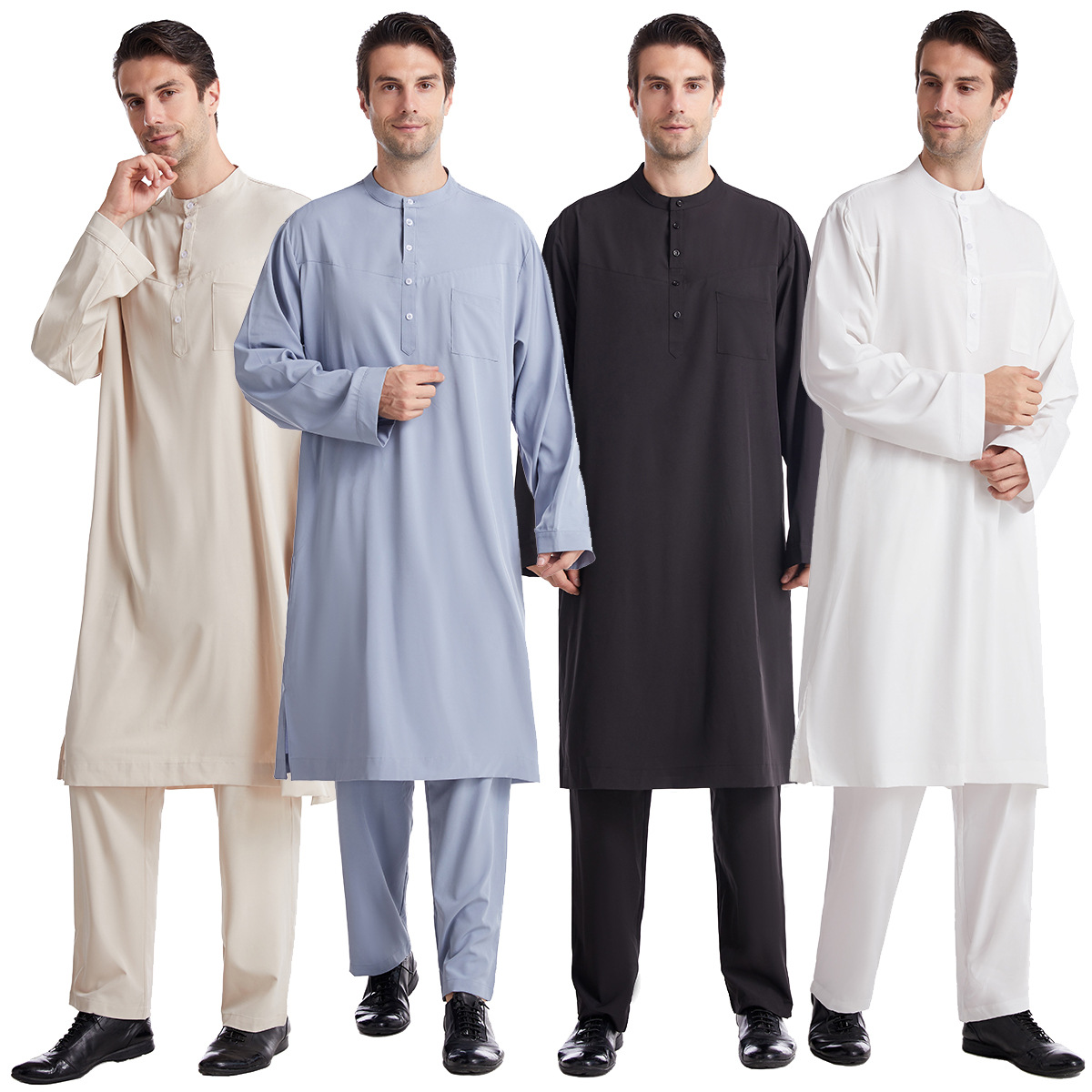 Muslim Men Jubba Thobe 2 Pice  - Arabic Formal Wear Men recension och pris