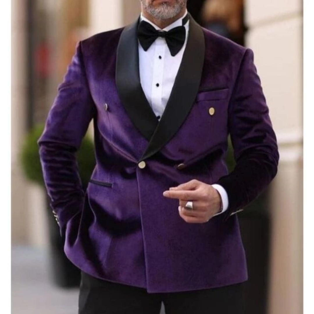 XS-6XL Velvet Wedding Men Suit - Men Formal Wear Top recension och pris
