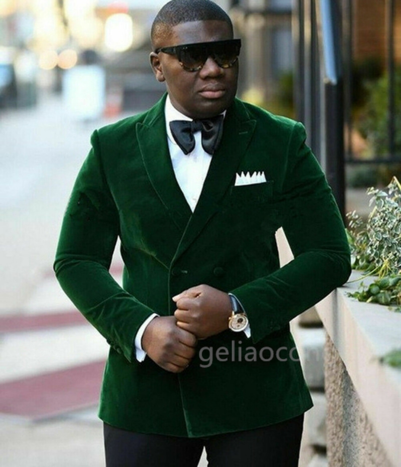 XS-6XL Velvet Wedding Men Suit - Men Formal Wear Top recension och pris