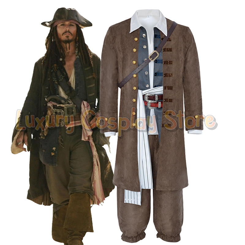 Pirates Captain Jack Sparrow C - Men Formal Wear Set recension och pris
