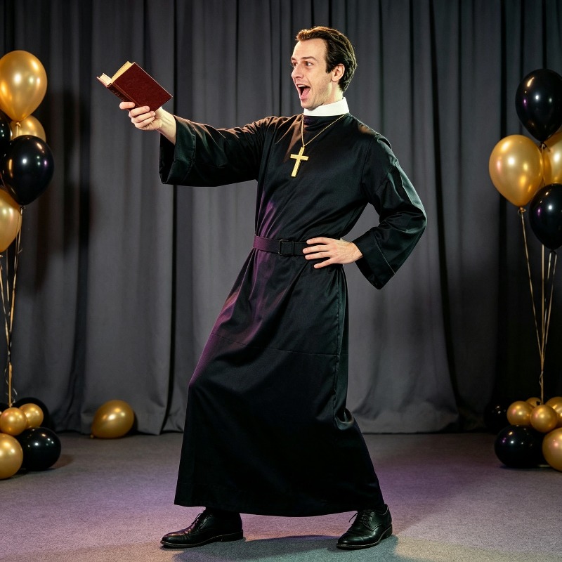 Classic Male Priest Stage Perf - Men Formal Wear Set recension och pris