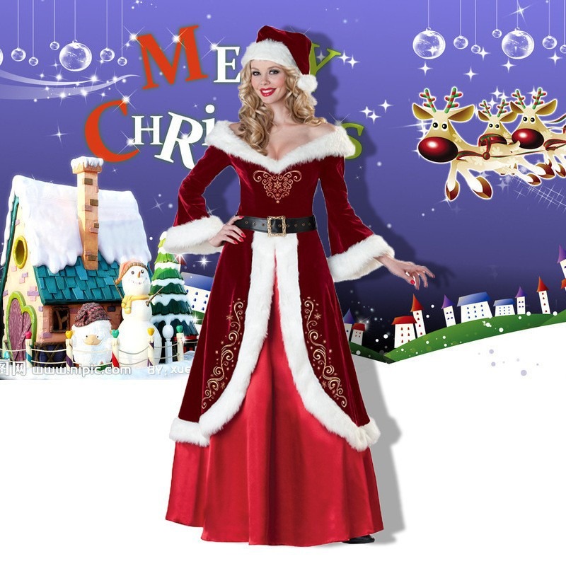 Santa Claus Costume Women Men  - Men Formal Wear Set recension och pris