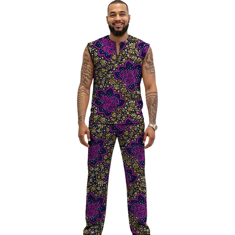 African Print Couture Tank Top - Men Formal Wear Top recension och pris